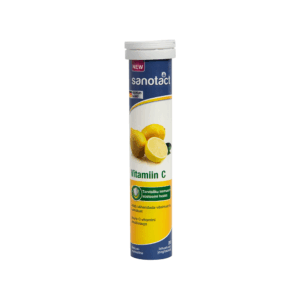 SANOTACT Toidulisand Vitamiin C. Vees lahustuvad joogitabletid  C-vitamiiniga 82g