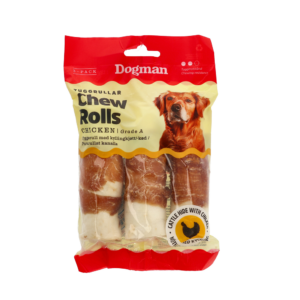 DOGMAN Koerale Närimisrull kanafileega 3tk, S 10cm 112g