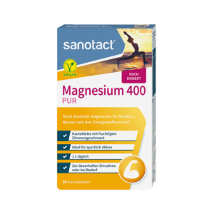 SANOTACT toidulisand "Magneesium 400mg" närimistabletid 30tbl. / 66g