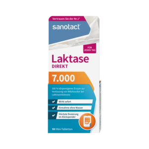 SANOTACT "Laktaas direkt 7.000" (90 minitabletti dispenseris) / 7,1g