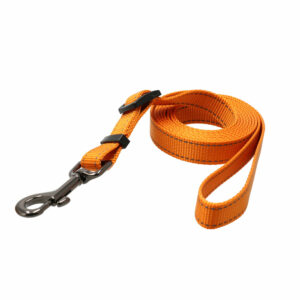 DOGMAN Jalutusrihm IRIS sisseõmmeldud reflektoriga 10mm, 120-200cm ORANŽ