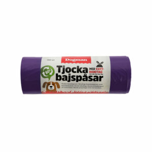 DOGMAN Väljaheitekotid sangadega 50tk/pk LILLA