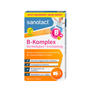 SANOTACT toidulisand "B-Komplex + Magneesium" 60 tbl. / 38g